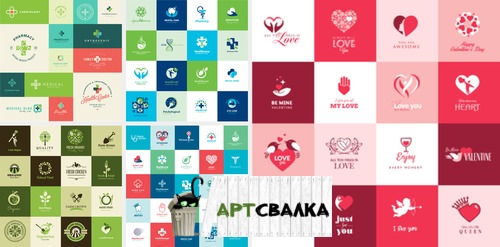 Коллекция эко логотипов | Collection of eco logos